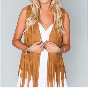 Show Me Your Mumu Suede Fringe Vest